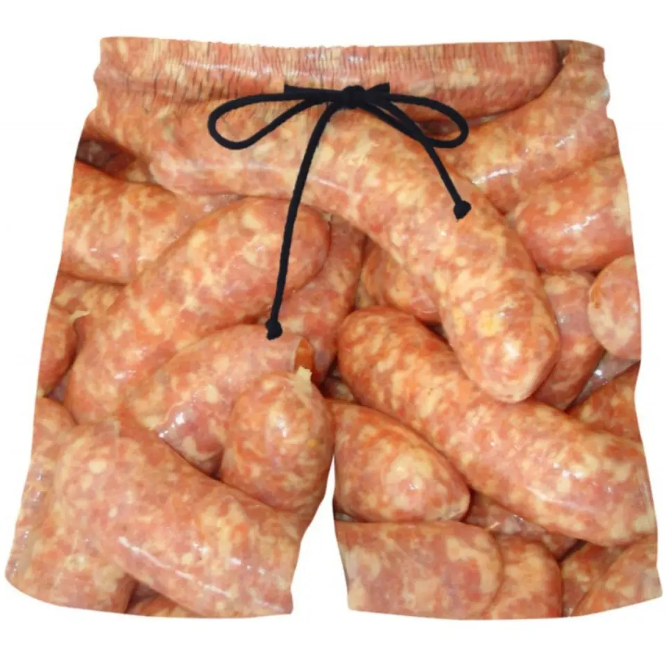 Short de bain Le Boucher — Modèle Saucisse
