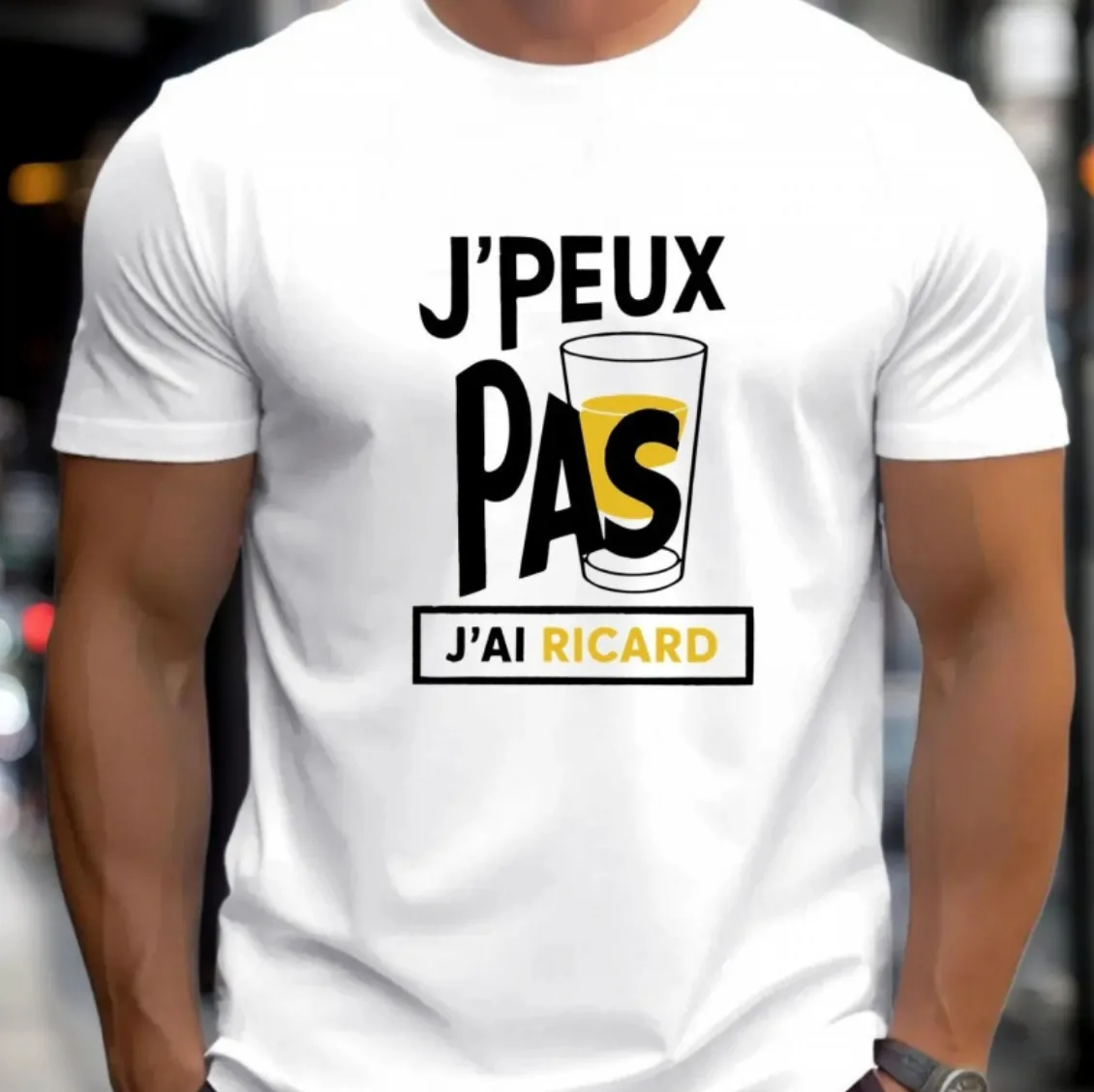 T-shirt J'peux pas, j'ai Ricard — coloris Blanc