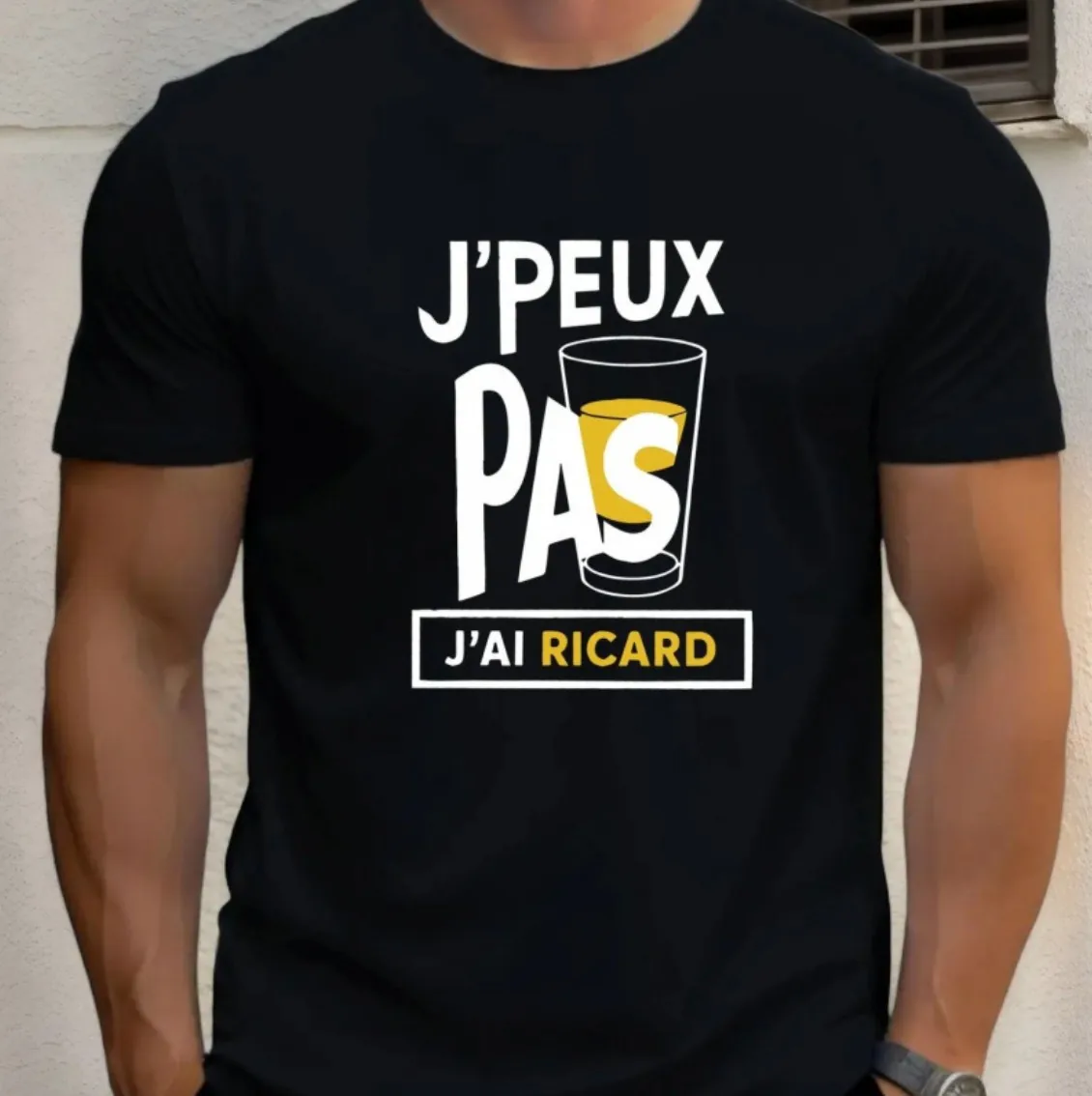 T-shirt J'peux pas, j'ai Ricard — coloris Noir